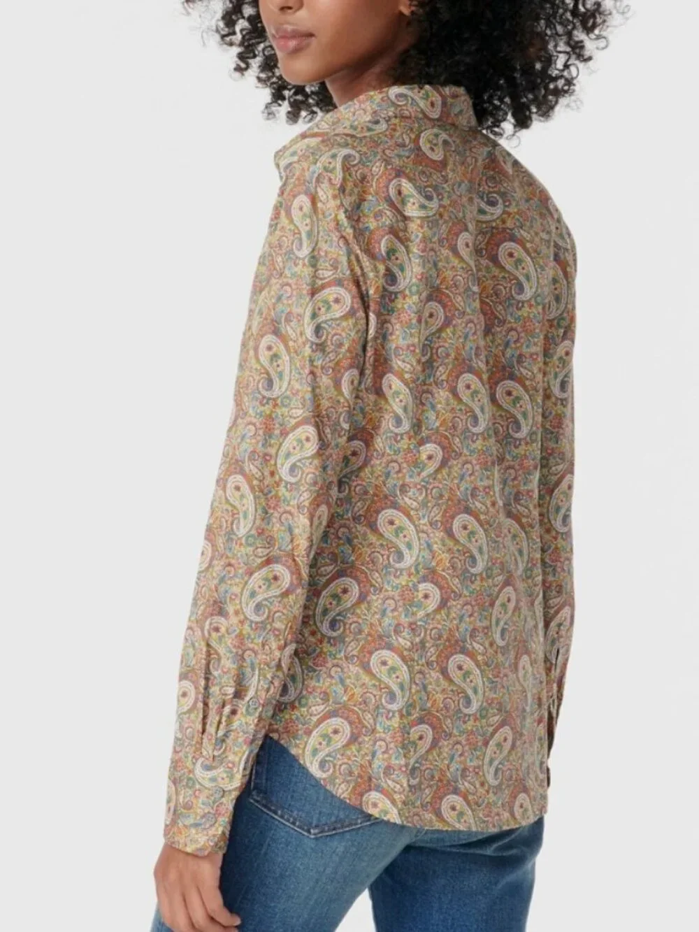 J. Crew Slim Perfect Shirt in Liberty Lee Manor Paisley - Size 8